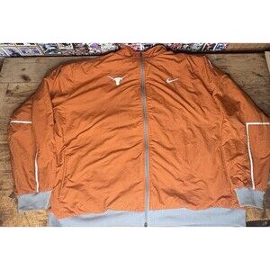 Nike Elite Texas Longhorns Reversible Fleece Windbreaker Jacket Coat Mens 2XL